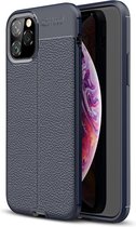 Apple iPhone 11 Pro Hoesje - Mobigear - Luxury Serie - TPU Backcover - Marineblauw - Hoesje Geschikt Voor Apple iPhone 11 Pro