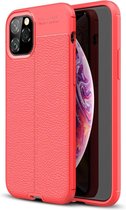 Apple iPhone 11 Pro Hoesje - Mobigear - Luxury Serie - TPU Backcover - Rood - Hoesje Geschikt Voor Apple iPhone 11 Pro