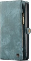 Samsung Galaxy Note 10 Plus Hoesje - Caseme - Serie - Kunstlederen Bookcase / 2in1 Case - Blauw - Hoesje Geschikt Voor Samsung Galaxy Note 10 Plus