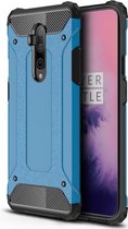 OnePlus 7T Pro Hoesje - Mobigear - Outdoor Serie - Hard Kunststof Backcover - Blauw - Hoesje Geschikt Voor OnePlus 7T Pro