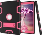 Apple iPad Air 3 10.5 (2019) Hoes - Mobigear - Shockproof Serie - Hard Kunststof Backcover - Zwart / Roze - Hoes Geschikt Voor Apple iPad Air 3 10.5 (2019)