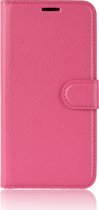 Xiaomi Mi Play Hoesje - Mobigear - Classic Serie - Kunstlederen Bookcase - Magenta - Hoesje Geschikt Voor Xiaomi Mi Play