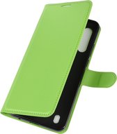 Motorola Moto G8 Power Lite Hoesje - Mobigear - Classic Serie - Kunstlederen Bookcase - Groen - Hoesje Geschikt Voor Motorola Moto G8 Power Lite