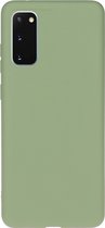 Samsung Galaxy S20 Hoesje - Mobigear - Color Serie - TPU Backcover - Groen - Hoesje Geschikt Voor Samsung Galaxy S20