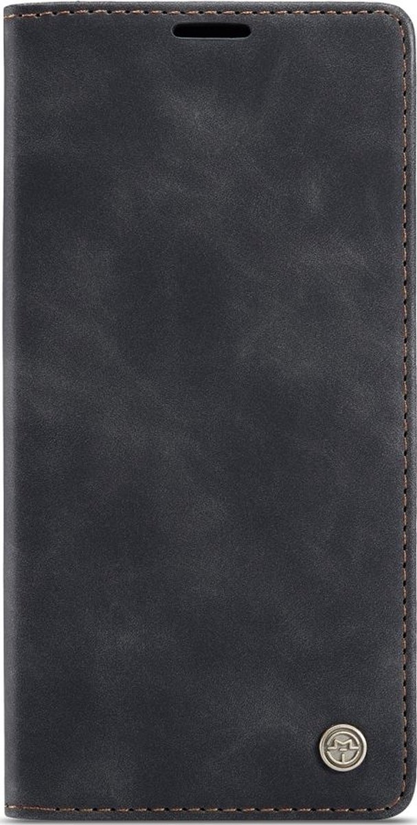 Caseme Telefoonhoesje geschikt voor Apple iPhone 12 Pro Max Hoesje | Caseme 013 Bookcase Portemonnee | Pasjeshouder voor 2 Pasjes | Telefoonhoesje voor Pinpas / OV Kaart / Rijbewijs - Zwart
