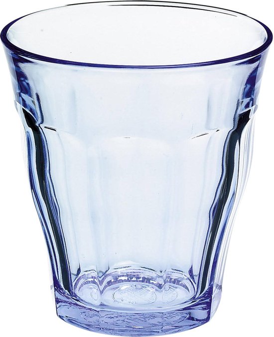 Duralex Picardie Waterglas 22 cl - 8,4cm - 6 stuks - Blauw Glas - Duralex