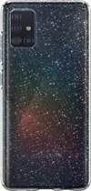 Spigen Liquid Crystal Glitter TPU Backcover Hoesje - Geschikt voor Samsung Galaxy A51 - Transparant