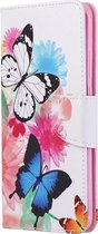 Huawei P40 Pro Hoesje - Mobigear - Design Serie - Kunstlederen Bookcase - Butterfly - Hoesje Geschikt Voor Huawei P40 Pro