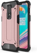 OnePlus 6 Hoesje - Mobigear - Outdoor Serie - Hard Kunststof Backcover - Roségoud - Hoesje Geschikt Voor OnePlus 6