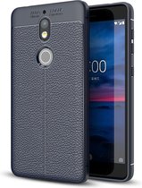 Nokia 7 Hoesje - Mobigear - Luxury Serie - TPU Backcover - Blauw - Hoesje Geschikt Voor Nokia 7