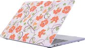 Mobigear Laptophoes geschikt voor Apple MacBook Pro 15 Inch (2016-2019) Hoes Hardshell Laptopcover MacBook Case | Mobigear Flowers - Model 21 - Model A1707 / A1990
