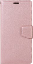 Apple iPhone Xs Max Hoesje - Mobigear - Silk Serie - Hard Kunststof Bookcase - Roségoud - Hoesje Geschikt Voor Apple iPhone Xs Max