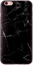 Apple iPhone 6/6s Hoesje - Mobigear - Marble Serie - TPU Backcover - Zwart - Hoesje Geschikt Voor Apple iPhone 6/6s