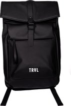 TRVL - Camden - Onyx Black | Veelzijdige rugzak met laptop vak -15inch/17L - urban style koerierstas | city hiker | back to school | back to work