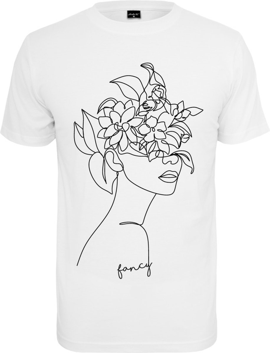 Mister Tee One Line Fruit Dames Tshirt XS Wit