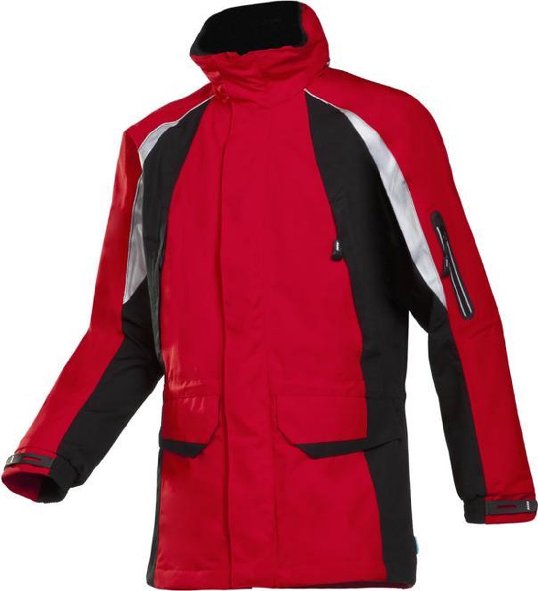 Sioen Tornhill regenparka rood/zwart Maat XL