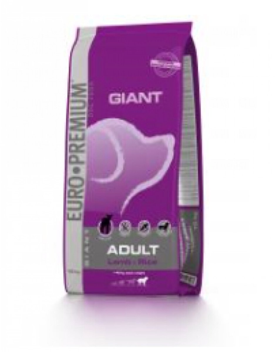 Euro Premium Euro-Premium Giant Adult Lam en Rijst 15 kg