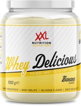 XXL Nutrition - Whey Delicious - Wei Eiwitpoeder met BCAA & Glutamine, Proteïne poeder, Eiwit shake, Whey Protein - Banaan - 1000 gram