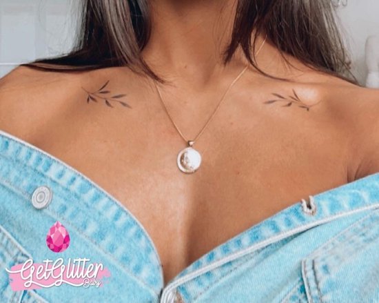 GetGlitterBaby® - Henna Plak Tattoos / Tijdelijke Tattoo / Nep Tatoeage / Fake Temporary Tattoo / Festival Tattoes / Temporary Face Body Glitter Tattoo Sticker - Dreamer