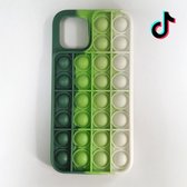 Pop It Telefoonhoesje – iPhone 12 Hoesje – iPhone 12 Pro Hoesje – Pop It Fidget Toy – Pop It – Pastel groen – Phone Case – TikTok