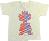 Anha'Lore Designs - Clown - T-shirt - Antraciet -3/4j (98/104)