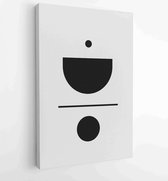 Earth tones organic shape Art design for poster, print, cover, wallpaper, Minimal and natural wall art. 1 - Moderne schilderijen – Vertical – 1868904055 - 40-30 Vertical