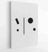 Earth tones organic shape Art design for poster, print, cover, wallpaper, Minimal and natural wall art. 4 - Moderne schilderijen – Vertical – 1868904055 - 50*40 Vertical