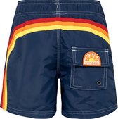 Sundek Elastic Waist 9,5" Zwembroek - Mannen - navy - geel - rood