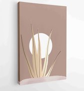 Botanical and gold abstract wall arts vector collection. 2 - Moderne schilderijen – Vertical – 1875717844 - 115*75 Vertical