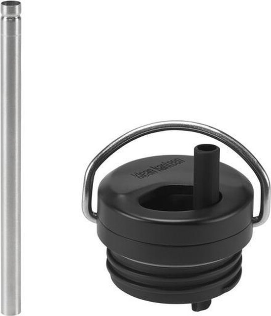 Klean Kanteen Twist Cap met rietje for TKWide zwart bol
