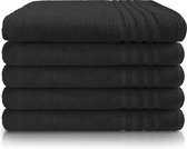 Cillows Handdoek - Hoogwaardige hotelkwaliteit - 50x100 cm - 5 stuks - Zwart