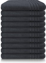 Cillows Handdoek - Hoogwaardige hotelkwaliteit - 70x140 cm - 10 stuks - Antraciet