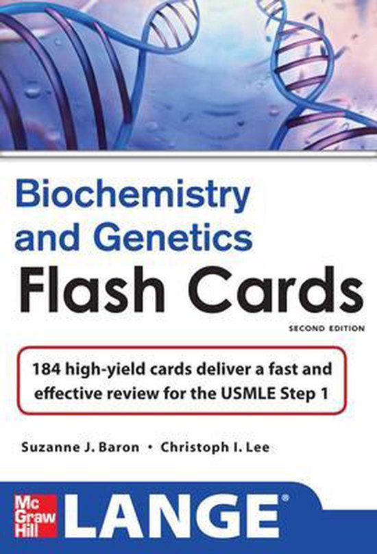 Lange Biochemistry and Genetics Flash Cards 2/E - cover