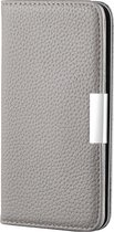 Apple iPhone 12 Mini Hoesje - Mobigear - Wallet Serie - Kunstlederen Bookcase - Grijs - Hoesje Geschikt Voor Apple iPhone 12 Mini