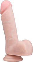 EasyToys Realistische Dildo beige - 17,5 cm - Met stevige balzak - Met sterke zuignap - beige