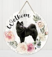 Welkom - Keeshond | Muurdecoratie - Bordje Hond