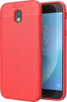 Mobigear Luxury TPU Backcover Hoesje - Geschikt voor Samsung Galaxy J5 (2017) - Rood