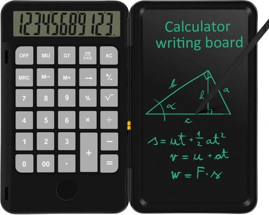 Calculatrice Tablette d'écriture LCD 2 en 1 pliable | bol.com