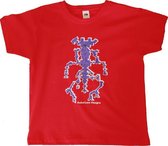 Anha'Lore Designs - Alien - Kinder t-shirt - Rood - 7/8j (128)