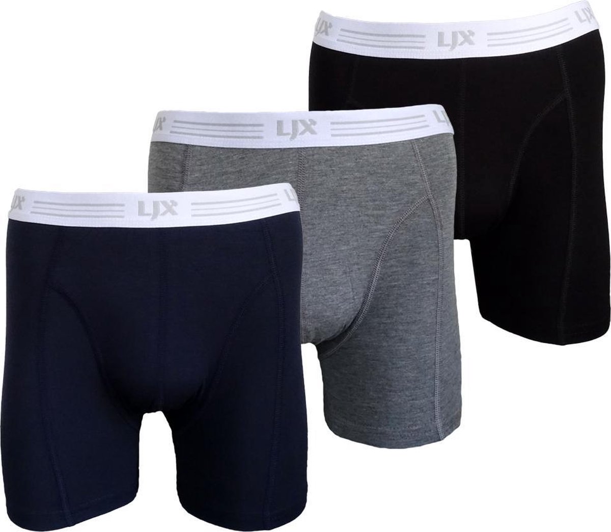 Lumberjax - 3 pack - Premium Bamboe Heren Boxershorts - Maat L - Multi Kleur
