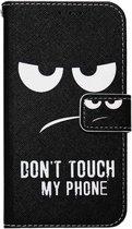 - ADEL Kunstleren Book Case Pasjes Portemonnee Hoesje Geschikt voor Samsung Galaxy S20 FE - Don't Touch My Phone