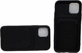 iPhone 15 Bookcase Telefoon hoesje Stevige Portemonnee Wallet Case – Pasjeshouder - Kunstleer - Zwart