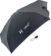 Paraplu Daniel Hechter plat zwart ultra mini