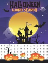 Halloween Word Search For Adult