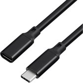 DrPhone CHX10 USB-C 3.1 Gen 2 naar Type-C female – Data - 4K Audio + Video - 100W PD Verleng Kabel - Oplaadkabel  – 1 Meter
