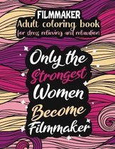 Filmmaker adult coloring book for stress relieving and relaxation
