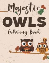 Majestic Owls Coloring Book