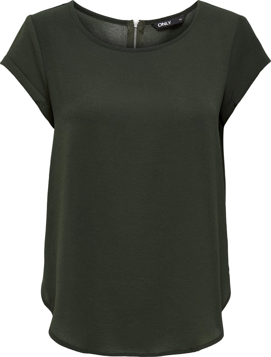 ONLY ONLVIC S/S SOLID TOP PTM Dames T-shirt - Maat 40