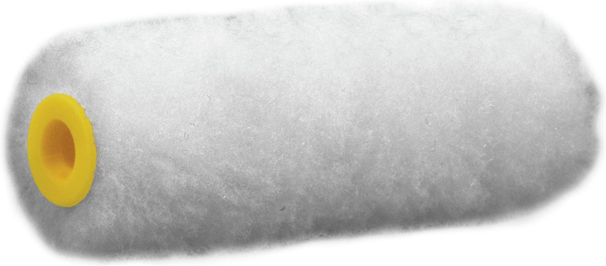 Muur vacht verfroller polyester eenmalig gebruik 4,1 x 10 cm - Verfspullen - Schildersbenodigheden