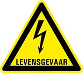 Waarschuwingsbord levensgevaar - kunststof 150 mm